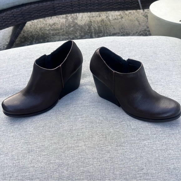 Kork Ease Holmes wedge bootie 7.5 dark brown leather - Picture 5 of 8